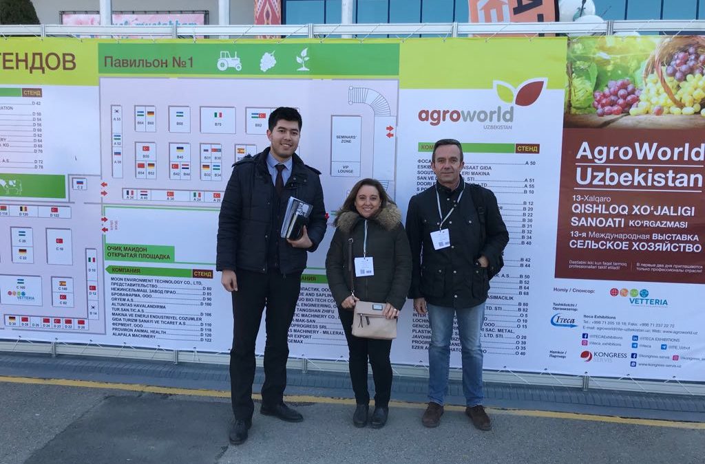 Granja Jordán Visita la feria AGROWORLD 2018 en Tashkent, Uzbekistán