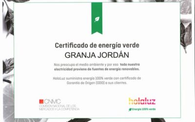 Compromiso de Granja Jordan con las energías renovables